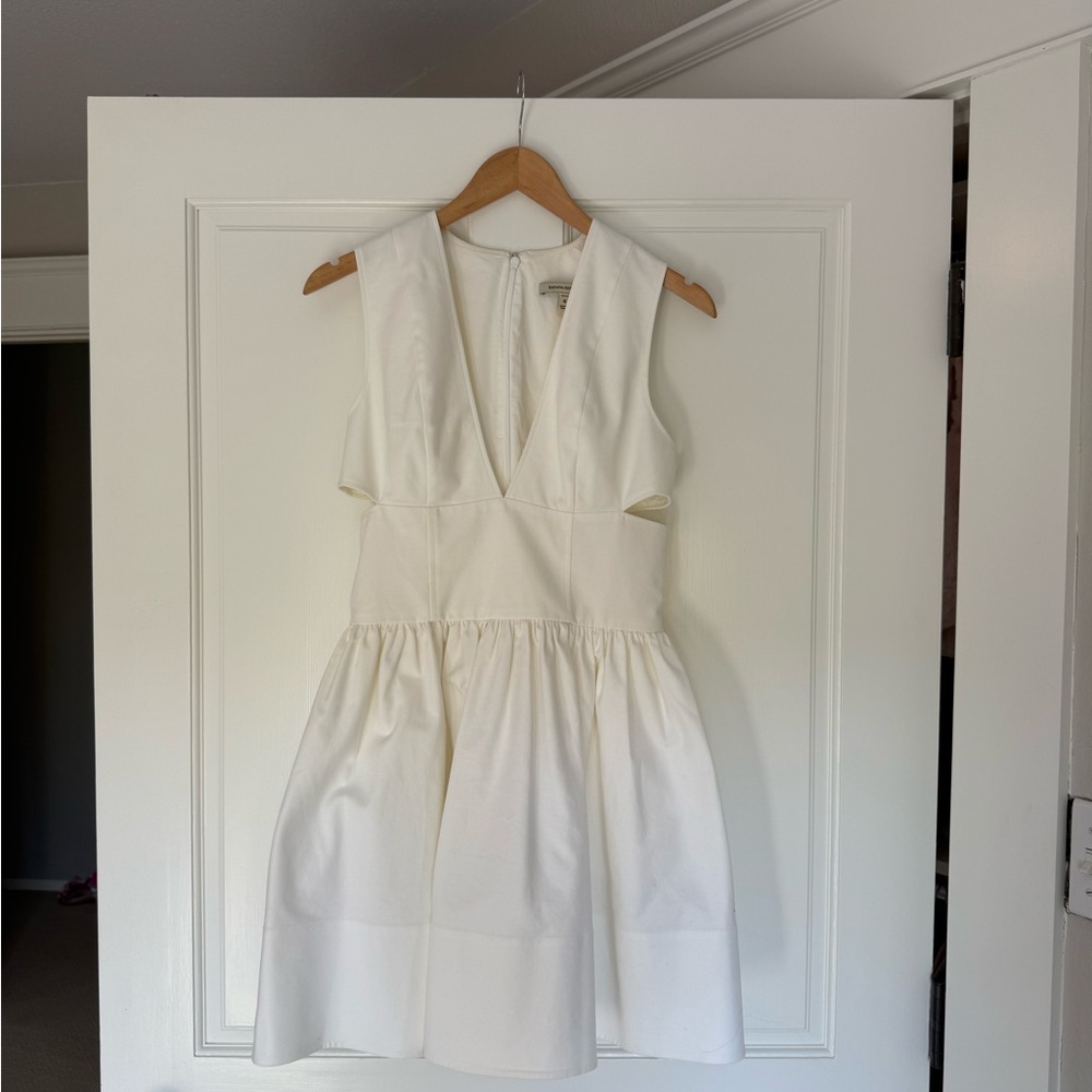 Banana Republic Anisa white cut-out mini